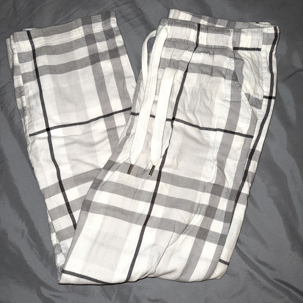 aerie women’s flannel pajama pants size: medium